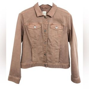 J Jill denim jacket blush pink jacket M